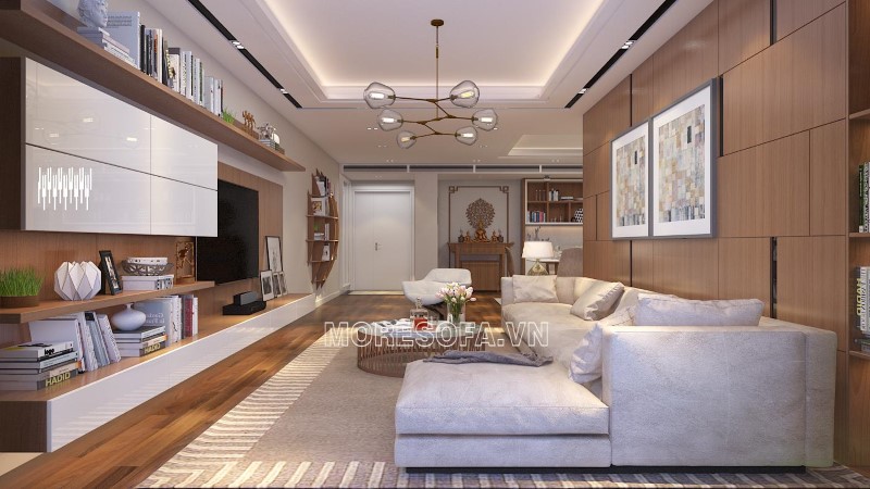 Ghế sofa góc đẹp cho phòng khách rộng